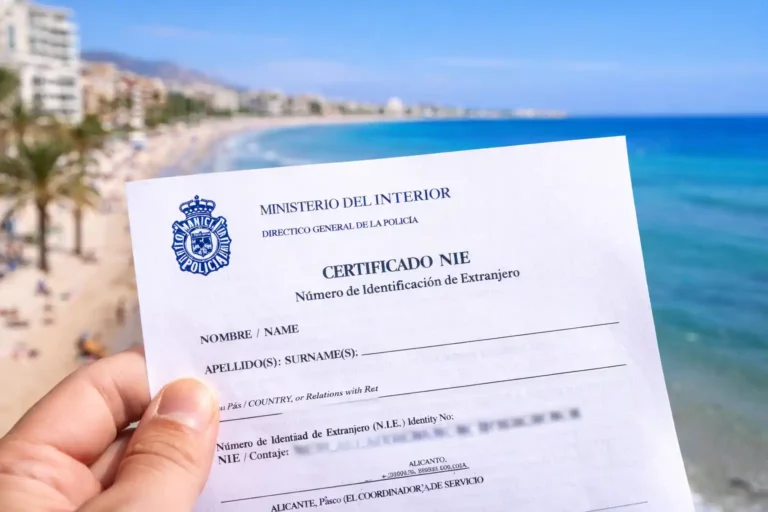 ertificat NIE espagnol pour achat immobilier étranger. NIE (Número de Identidad de Extranjero)